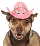 Pets Cowboy Hat - Various Colors - Small/Medium / Pink w/ Tiara - Pet Costumes & Accessories 3