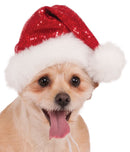 Pets Christmas Santa Hat - Various Colors - Small/Medium / Red Sequin - Pet Costumes & Accessories 1