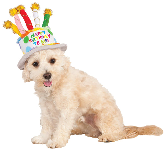 Pets Birthday Cake Hat Costume Accessory - Small/Medium - Pet Costumes & Accessories 1
