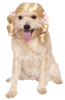 Pets Blonde Cheerleader Costume Wig - Small/Medium - Pet Costumes & Accessories 1