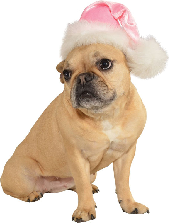 Pets Christmas Santa Hat - Various Colors - Small/Medium / Pink - Pet Costumes & Accessories 2