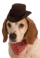 Pets Cowboy Hat - Various Colors - Small/Medium / Brown w/ Red Neck Bandana - Pet Costumes & Accessories 11