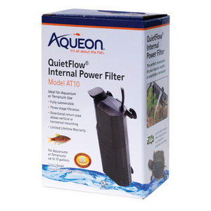 Aqueon QuietFlow Internal Power Filter Model - up to 10 gal - Aquarium Filters 1