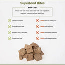 Food Features of Badlands Ranch Superfood Bites Air Dried Premium Beef Liver Treats for Dogs