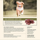 Ingredients of Badlands Ranch Superfood Bites Air Dried Premium Beef Liver Treats for Dogs