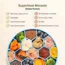 Food Features of Badlands Ranch Superfood Complete Raw Coated Morsels Chicken Dog