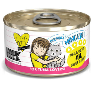 BFF Tuna & Chicken 4-Eva Dinner in Gravy Grain-Free Minced Wet Cat Food - Cat Food 1