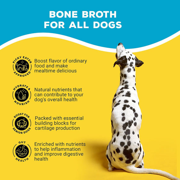 Brutus Broth Chicken Bone Broth Hip & Joint Formula with Glucosamine for Dogs (32 oz)