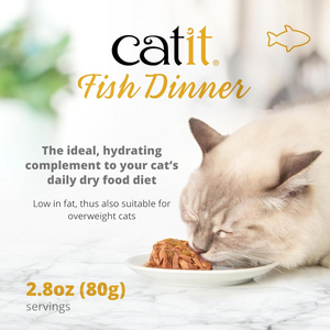 Catit Fish Dinner with Tuna & Carrot 2.8-oz - Cat Food 2