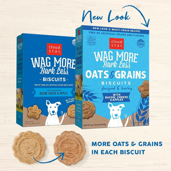 Cloud Star Wag More Bark Less Oven-Baked Bacon, Cheese & Apples Dog Treats (16 oz)