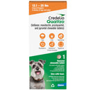 Credelio Quattro Flavored Chewable Tablets for Dogs, 12.1 to 25 lbs, 1 tablet