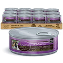 Dave's Pet Food Saucey Pate Chicken & Tuna Recipe Grain-Free Canned Wet Cat Food, 5.5-oz can, case of 24