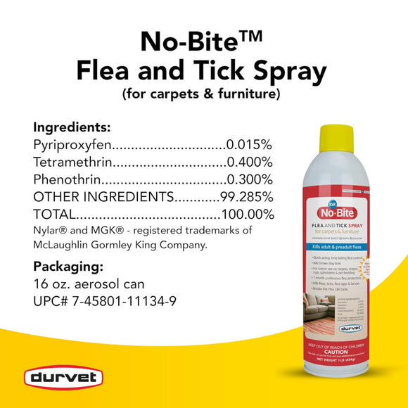 Durvet No-Bite IGR Flea and Tick Mist for Dogs & Cats