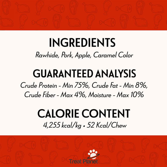 Etta Says! Premium Crunchy Chew Bars Pork + Apple Dog Treats