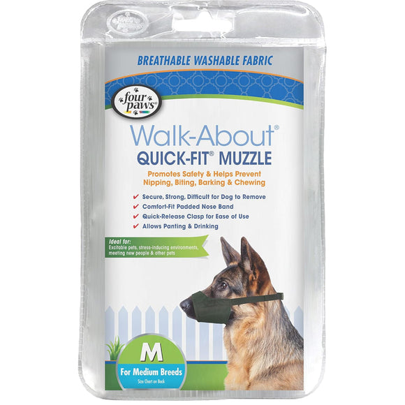 Four Paws Quick-Fit Muzzle For Dogs - Medium - Dog Muzzles 8
