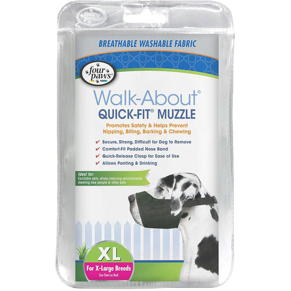 Four Paws Quick-Fit Muzzle For Dogs - X-Large - Dog Muzzles 12