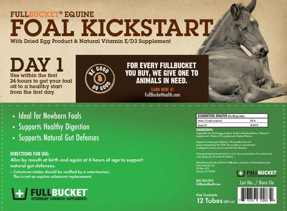 Fullbucket Foal Kick Start Paste (single tube) - Horse Vitamins & Supplements 2