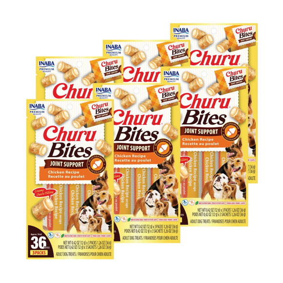Inaba Churu Bites Joint Support Dog Treats (3 packs) - Chicken Recipe / 6-pack - Dog Treats 17