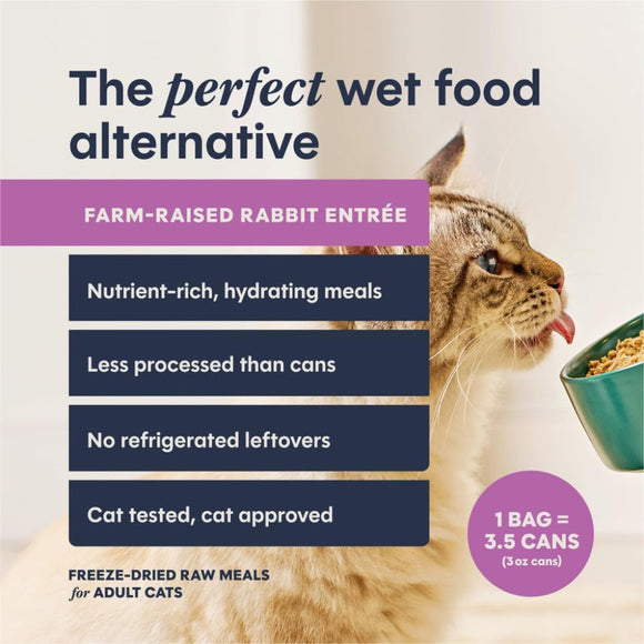 Instinct Fresh Dried Patés Freeze-Dried Raw Rabbit Entrée for Cats - Cat Food 2
