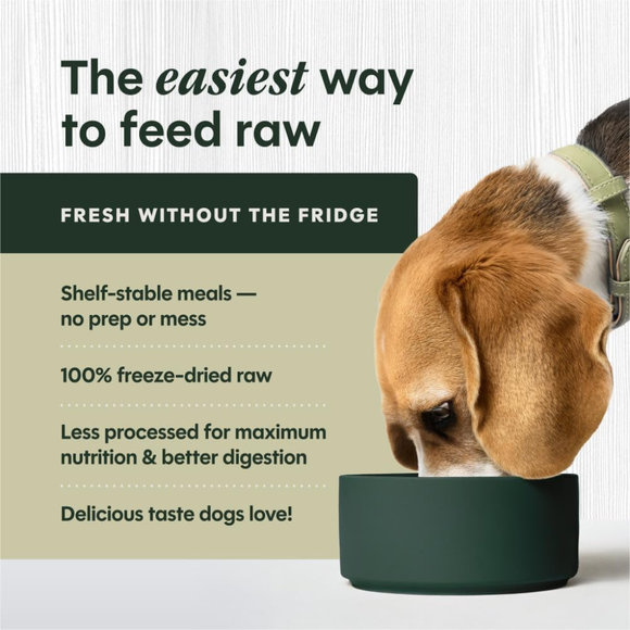 Instinct Fresh Dried Raw Meal Blends Freeze-Dried Grass-Fed Beef Recipe for Dogs - Dog Treats 3