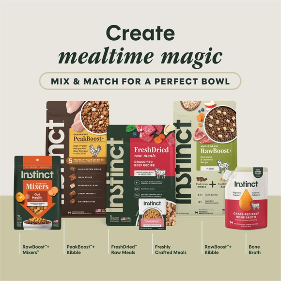 Instinct Fresh Dried Raw Meal Blends Freeze-Dried Grass-Fed Lamb Recipe for Dogs - Dog Treats 8