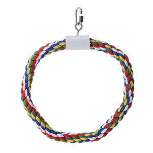 JW Pet Swing N' Perch Cotton Rope Bird Swing Toy for Birds