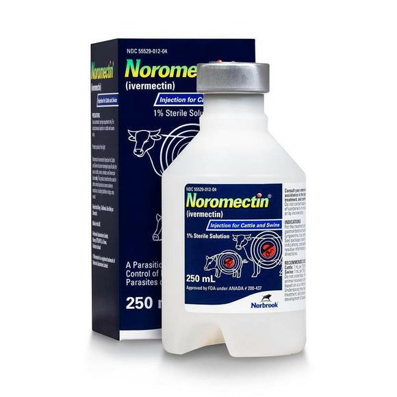 Noromectin Injection 1% for Cattle and Swine - 250-ml - Cattle Wormer 2