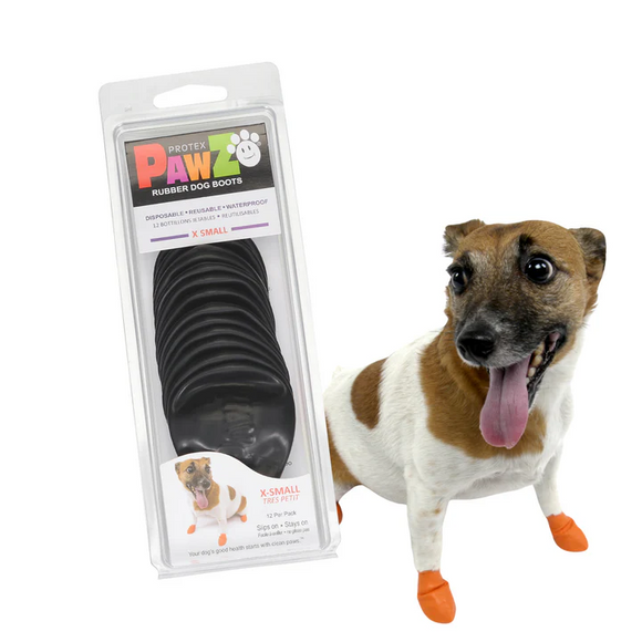 Pawz Boots For Dogs X-Small - Black - Dog Boots 8