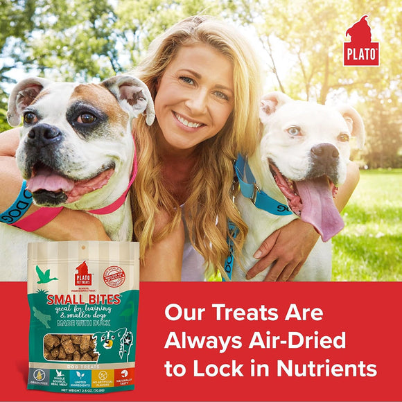 Plato Small Bites Grain-Free Duck Dogs Treats