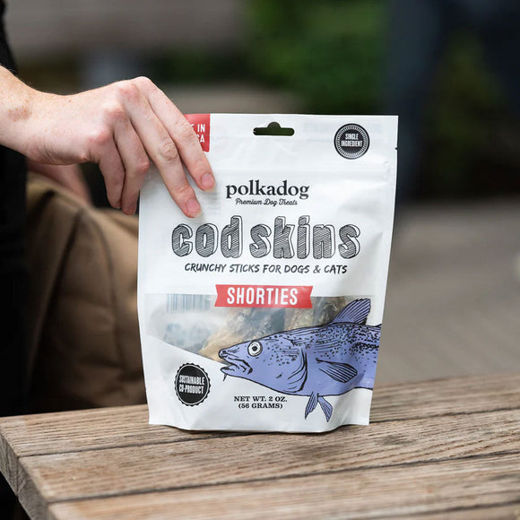 Polkadog Cod Skin Shorties Crunchy Sticks for Dogs & Cats