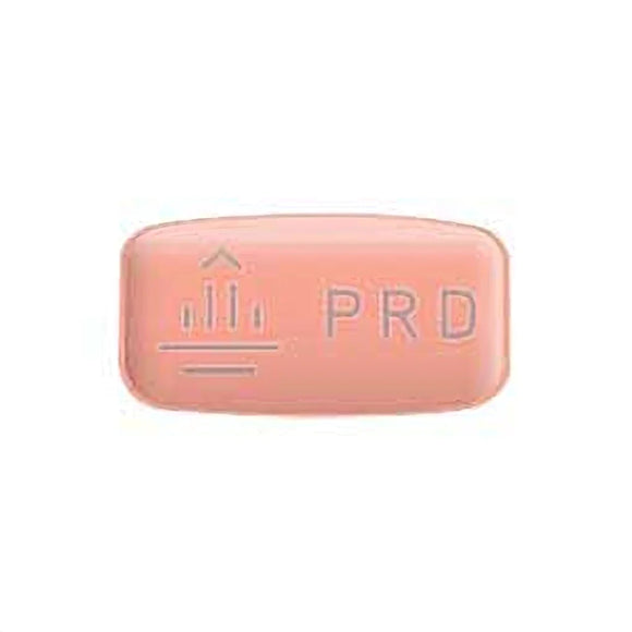 A single Prascend tablet with the brand imprint