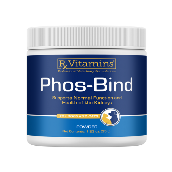 Rx Vitamins Phos-Bind Kidney Support Supplement For Dogs & Cats - 35g - Dog & Cat Supplements & Vitamins 8