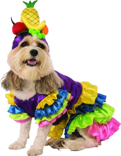 Pets Brazilian Bombshell Carmen Miranda Costume - Small - Pet Costumes & Accessories 1