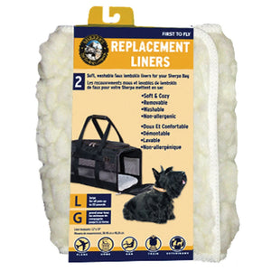 Sherpa Soft & Cozy Pet Bed Liners, Large, 2-pack