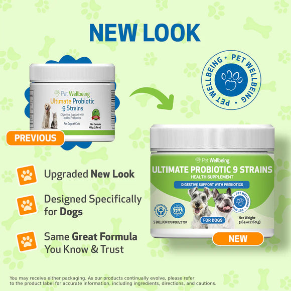 Ultimate Probiotic 9 Strains with Prebiotics for Dogs (11.29 oz) - cat Vitamins & Supplements 13