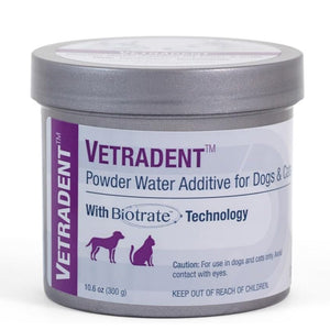 Vetradent Powder Water Additive for Dogs & Cats (10.6 oz)