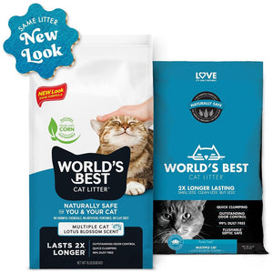 World’s Best Cat Litter Multiple Cat Lotus Blossom Scent 28 lbs - Cat Litter & Waste Disposal 2