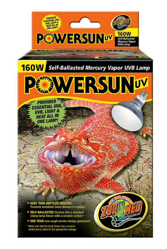 Zoo Med PowerSun UV Self-Ballasted Mercury Vapor Lamp - 160-watt - Reptile & Amphibian Habitat Heating & Lighting 3